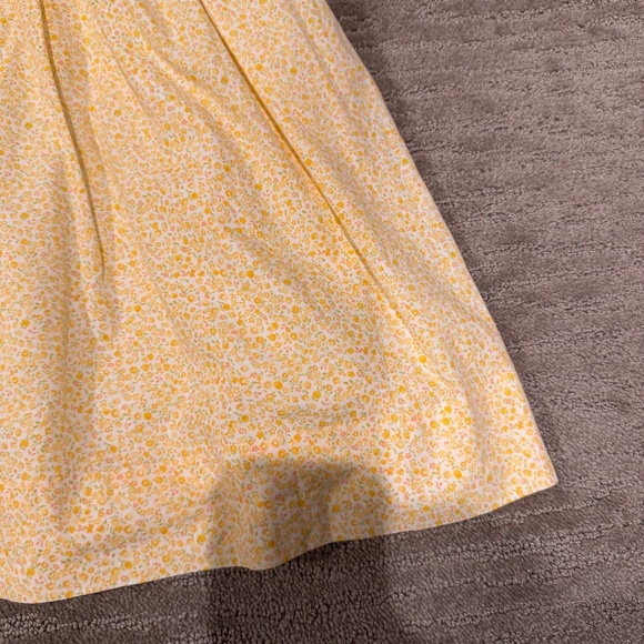 Ralph Lauren Yellow Floral Girls Dress Size 8 - Picture 5 of 7